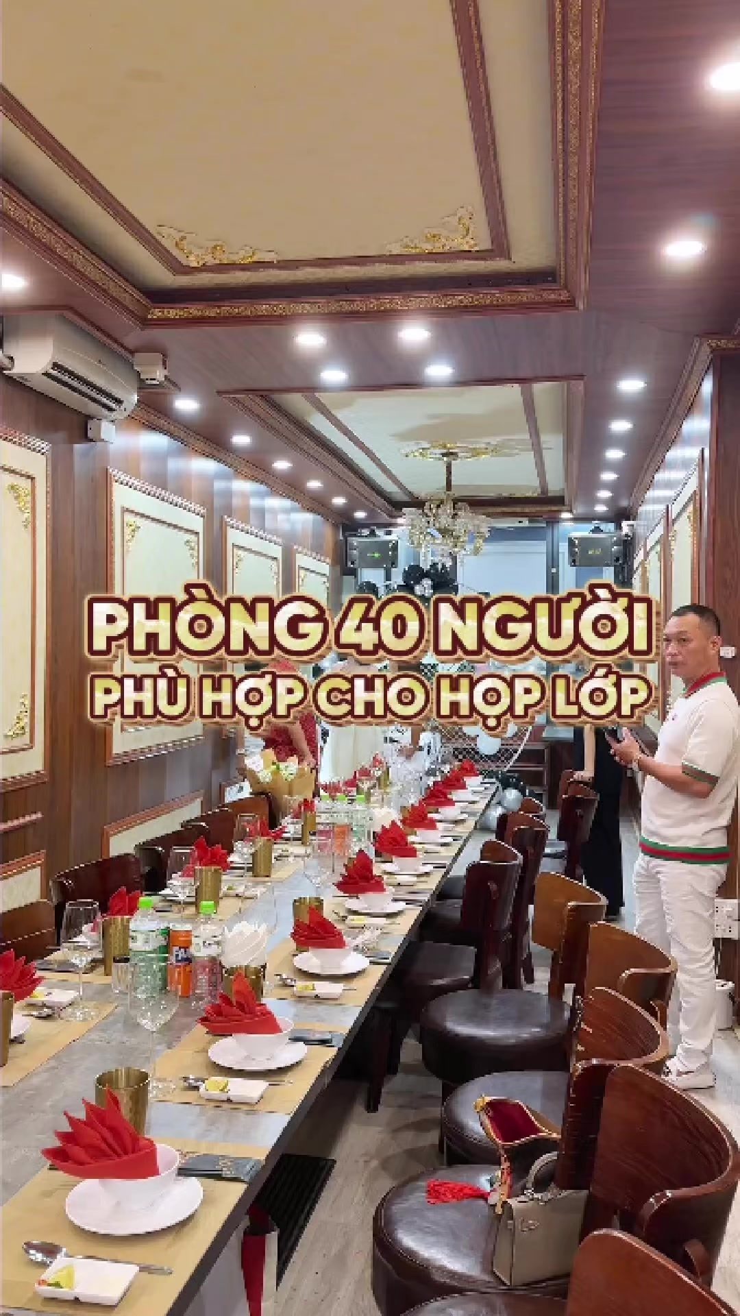 Khách yêu cầu phòng 40 người để họp lớp gặp gỡ bạn bè 🎉🎉🎉 Lion Sky có luôn ✅ #lionskytruongchinh #trending #nhahangtiec #lienhoan #hoplop