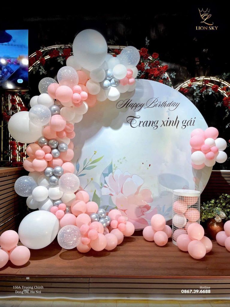 Backdrop trang trí cho tiệc sinh nhật